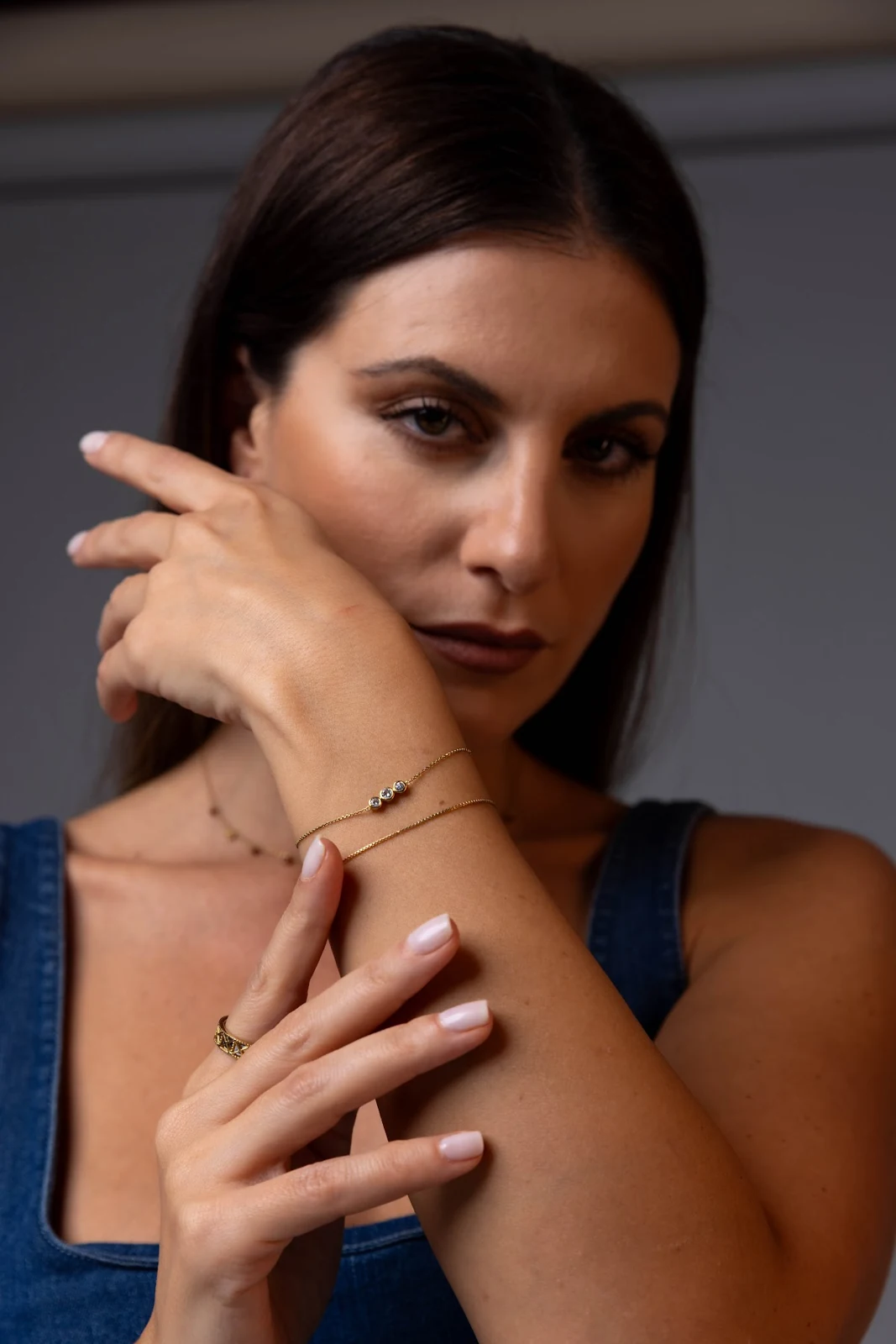 Jewellery portrait in colour